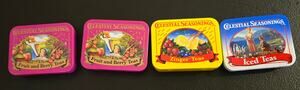Celestial Seasonings Tea Tins (Set of 4)